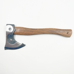Taiji Casting en Balde de acero de alto carbono forjado, mango de madera de haya pulido de medio espejo Braveheart Tomahawks Axe - Product Image 2