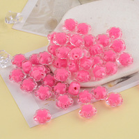 Haute qualité acrylique fleur perles arc-en-ciel couleur bijoux à bricoler soi-même faisant des perles pour sac bijoux accessoires