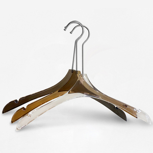 סיטונאי בגדי חנות בגדי אקריליק גביש קולב בגדי קולב מכנסיים בגדי קולב קליפ traceless החלקה לוגו מותאם אישית - Product Image 5