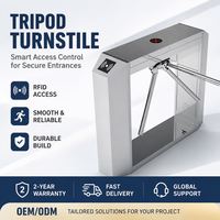 Torniquete trípode inteligente con API SDK, reconocimiento facial, control de acceso con tarjeta RFID, antipersonas en cola, motor sin escobillas para gimnasios, oficinas y edificios.
