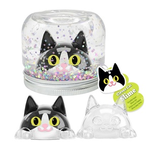 Prodotti Certificati UE di Tendenza: Kit Slime <span class=keywords><strong>Gatto</strong></span> Intelligente con Slime Bianco e Nero e Glitter a Stella - Product Image 2