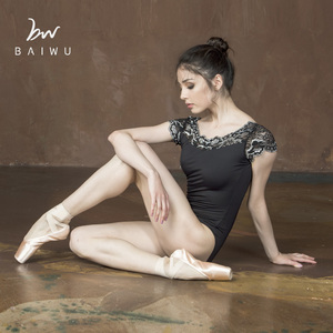 119141006 Baiwu Cap-Sleeve Gymnastics <strong>Leotards</strong> Women <strong>Leotards</strong> <strong>Black</strong> Ballet <strong>Leotards</strong> for <strong>Girls</strong> - Product Image 4