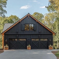 Porte de garage sectionnelle en acier de style moderne ATMOS Villa, isolation thermique, kit moteur complet, accessoires d'installation