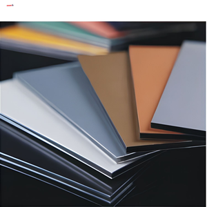 Panneau sandwich en aluminium durable, feuille ACP PVDF pour la décoration de façade de bâtiments modernes - Product Image 1