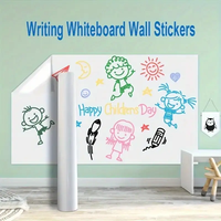 Tableau blanc effaçable à sec autocollant, autocollant mural, pelable et collant, tableau blanc effaçable à sec de qualité supérieure, tableau blanc électrostatique amovible