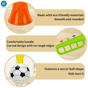 Trombetta Classica in Plastica per Bambini, Giocattolo Colorato per Tifo Sportivo, Accessorio Sicuro per Feste, Fischietto Rumoroso per Bambini e Tifosi - Product Image 2