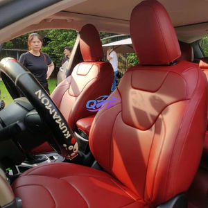 Accessoires de voiture personnalisés en <span class=keywords><strong>cuir</strong></span> pour <span class=keywords><strong>Jeep</strong></span> Compass Cherokee Patriot <span class=keywords><strong>Renegade</strong></span> Gladiator Wrangler Grand Cherokee - Product Image 1