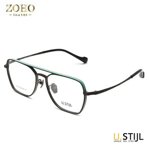 Wholesale Eyewear Latest Trendy Style Custom Optical Titanium Eyeglasses Eye Glasses Frame For Round Face Girls