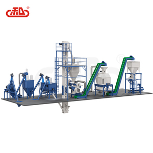 Molino de alimentos para aves de corral 1-5 toneladas por hora Diseño horizontal Línea completa de producción de alimentos para pellets - Product Image 3