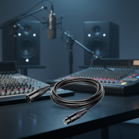 Kabel Mikrofon XLR Profesional Yinyu MC041 5M dengan Jaket Fleksibel Tahan Lama untuk Studio dan Pertunjukan Langsung