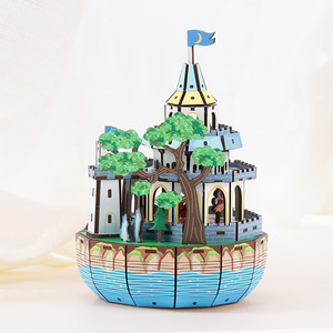 Bonita caja de música navideña, caja de música creativa navideña - Product Image 1