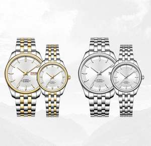 Relojes Mecánicos Automáticos de Lujo Dorados al por Mayor, Relojes de Pulsera para Parejas con Indicador de Fecha, Resistentes al Agua - Product Image 4