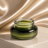 Botol Parfum Kaca Oktagon Bening 40ml Mewah Kosong untuk Attar Minyak Atsiri, Wadah Isi Ulang, Kemasan Parfum Emas
