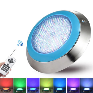 IP68 không thấm nước DC12V 12W <span class=keywords><strong>24W</strong></span> 36W <span class=keywords><strong>RGB</strong></span> ánh sáng dưới nước dẫn ánh sáng hồ bơi với điều khiển từ xa - Product Image 1