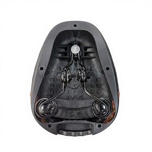 Selle large pour vélo électrique avec suspension à ressorts, en cuir PVC imperméable, coussin confortable pour vélo électrique, décor riveté, 30x21cm - Product Image 3
