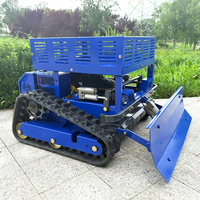 Tondeuse à gazon robotisée automatique robuste à moteur diesel 4 temps de 9 CV et 224 cm³ pour les jardins périurbains français, dotée de la technologie intelligente