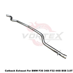 Escape de Acero Inoxidable Vortex Performance Compatible con BMW F30 340i F32 440i B58 3.0T, Silenciador con Válvula Electrónica Ajustable - Product Image 6