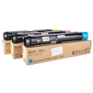 Orijinal kalite uyumlu Fuji Xerox C2260 Toner mürekkep kartuşları FujiXerox Docucentre 2260 2263 2265 renkli fotokopi yazıcılar