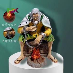 Figura de Anime de One Piece, <span class=keywords><strong>Silvers</strong></span> <span class=keywords><strong>Rayleigh</strong></span>, con Efecto de Luz - Modelo de Estatua GK, Coleccionable, Decoración de Escritorio - Product Image 2