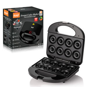 RAF 750W <span class=keywords><strong>Donut</strong></span> Cake Maker Fabricante De Pastel De <span class=keywords><strong>Rosquilla</strong></span> Revestimiento antiadherente y máquina para hacer pasteles con calefacción de doble cara - Product Image 1