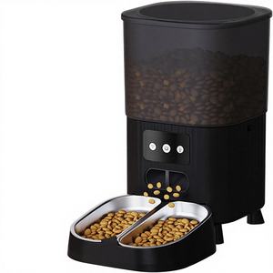 Distributeur automatique de nourriture pour chats et chiens 4,5 L, tout-en-un, 2 gamelles, télécommande via application - Product Image 1