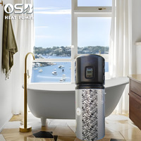 Pompe à chaleur air-eau tout-en-un à onduleur DC R32/R410A avec réservoir de 100L et contrôle par application