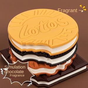 Cahier de parfum de chocolat de papeterie à couverture rigide en PVC créatif drôle Cahier de biscuit de cadeau - Product Image 2