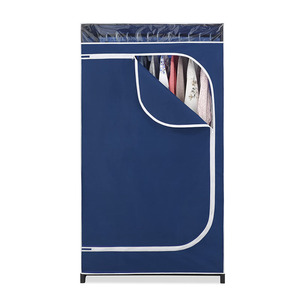 36'' Clothes Rack with Cover Portable Wardrobe Clothes Closet with Hanging Rack