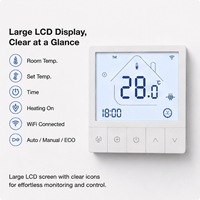 Nuevo Termostato Digital Inalámbrico Programable Wifi Tuya para Calefacción por Suelo Radiante