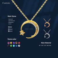 Colliers de joaillerie fine en or jaune massif 18 carats AU750 avec diamants naturels, design spécial, collier populaire en pierres précieuses pour femmes