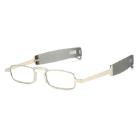 Lunettes de lecture unisexe pliables en métal de bonne qualité KT2304 1 pièce, verres progressifs 1.0 1.5 2.0 2.5 3.0