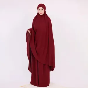 2024 Лидер продаж, новый стиль, юбки, комплект из двух предметов, ХИДЖАБ КАФТАН, традиционная мусульманская одежда, молитва, абайя, женское мусульманское платье