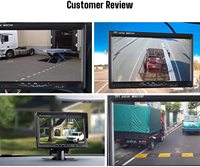 Moniteur LCD TFT HD 7 pouces avec options 800*480/1024*600 IPS AHD720/1080P Aide à l'inversion de voiture avec surveillance de la vue arrière