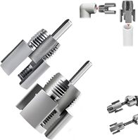Fileteuse électrique pour tuyaux, filetage interne/extérieur, 4/6 branches, tuyau PPR 1/2+3/4, acier au carbone universel, outil de filetage à tige hexagonale