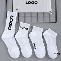 Chaussettes de sport unisexes personnalisables pour le printemps, respirantes, antibactériennes, absorbant la transpiration, en coton pur