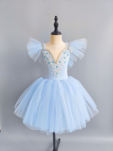 Robe de ballet professionnelle pour adultes, <span class=keywords><strong>tutu</strong></span> romantique <span class=keywords><strong>pas</strong></span> <span class=keywords><strong>cher</strong></span> pour filles, paillettes, manches évasées pour longues performances professionnelles, costumes - Product Image 5