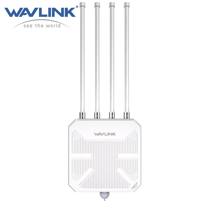 Newest Wavlink Be5100 Wifi 7 Supper Speed Waterproof Outdoor Long Rang 2.4/5ghz Poe Wifi ap Repeater Mesh Router Extender