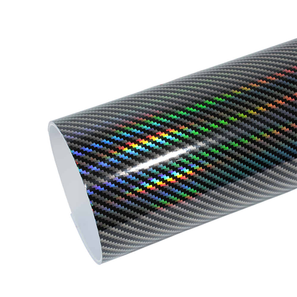 PET Laser Carbon Fiber silver