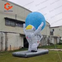Astronaute gonflable géant lumineux à LED, mascotte gonflable publicitaire, cosmonaute pour la décoration d'événements de festivals de musique