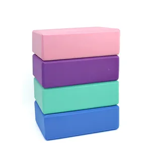 SHENGDE Wholesale High Density Eco Friendly Non Slip Custom Size Logo Eva Foam Yoga Block