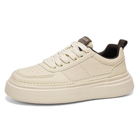 Chaussures pour hommes, chaussures décontractées respirantes, chaussures à semelle épaisse augmentant la taille, chaussures blanches pour étudiants, chaussures tendance pour hommes