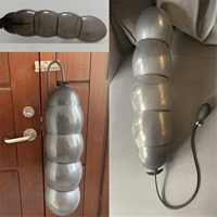 Neuer 7,68 Zoll Aufblasbarer Weicher 5-Kugel Prostata-Analplug Vibrator aus Medizinischem Silikon 100% Wasserdicht für Paare SM Sexspielzeug Geschenk
