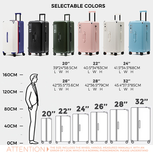 Valise à ouverture frontale de grande capacité de 32 pouces, légère, durable, avec serrure à code TSA, fermeture éclair étanche, bagage avec port USB, valise de voyage - Product Image 4