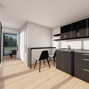 Casa Contenedor Prefabricada Modular de Cemento con Energía Solar, Modelo Móvil <span class=keywords><strong>Chalet</strong></span> Chalsea y Away, Económica - Product Image 6