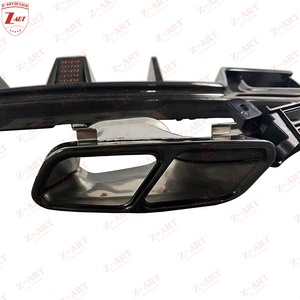 Difusor Trasero de Fibra de Carbono Z-ART 2014-2019, Alerón Trasero Bajo para <span class=keywords><strong>Benz</strong></span> C117 CLA, Piezas de Afinación Aerodinámica para Parachoques de Automóvil - Product Image 3