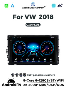MEKEDE-Reproductor de radio y audio para coche, navegador GPS, 8 núcleos, 4G, WiFi, BT, DSP, Android, para VW <span class=keywords><strong>2018</strong></span> - Product Image 5