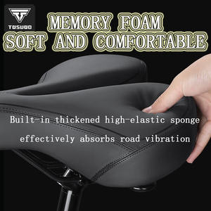 TOSUOD <span class=keywords><strong>Selle</strong></span> <span class=keywords><strong>de</strong></span> <span class=keywords><strong>vélo</strong></span> <span class=keywords><strong>extra</strong></span> <span class=keywords><strong>large</strong></span> et épaisse pour VTT, siège <span class=keywords><strong>de</strong></span> <span class=keywords><strong>vélo</strong></span> super doux et confortable, accessoires <span class=keywords><strong>de</strong></span> cyclisme - Product Image 2