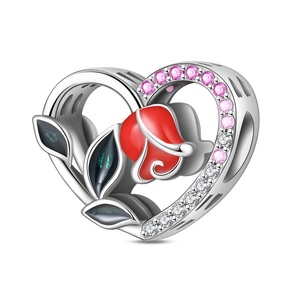 Colgante <span class=keywords><strong>de</strong></span> circonita tallada en forma <span class=keywords><strong>de</strong></span> rosa <span class=keywords><strong>de</strong></span> globo aerostático en forma <span class=keywords><strong>de</strong></span> corazón, joyería plateada <span class=keywords><strong>para</strong></span> niños, mujeres, hombres, unisex, uso diario - Product Image 4