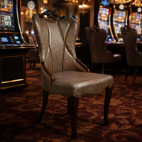 Fauteuil de jeu de casino SUCCESSOR Premium pour salle de poker, avec siège en cuir et mousse haute densité, et base robuste