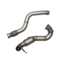 Tubo de Escape Recto para Automóvil, Resistente y Duradero, de Acero Inoxidable, Alto Flujo, 1.5 mm de Espesor, A45 W176, para Mercedes Benz 2.0T